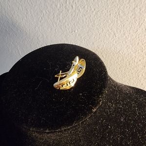 18kt clip type earing[sold]